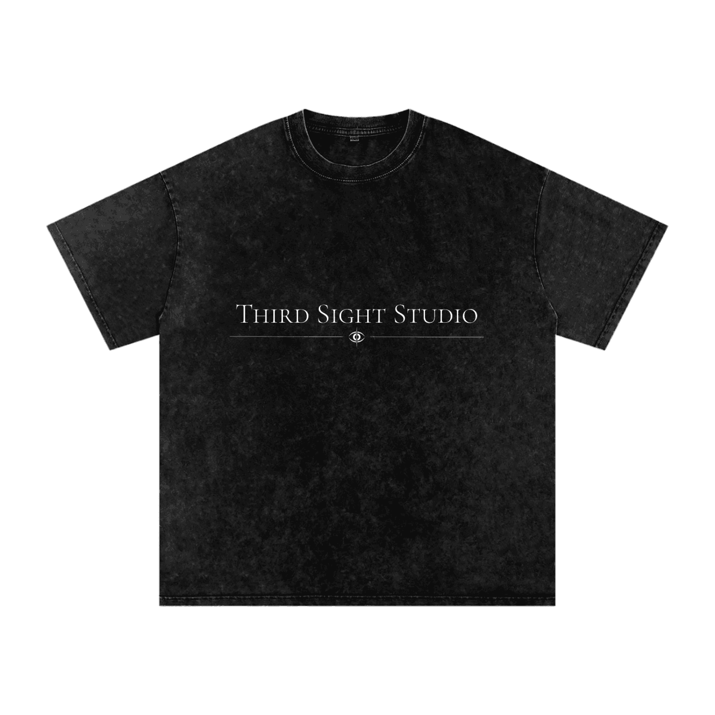 Supplied preview of the black Third Sight Studio heavyweight cotton shirt